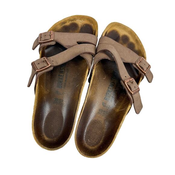 Birkenstock Shoes - Birkenstock Yao Balance Sandals Brown Mocha - 38 (7-7.5 US)